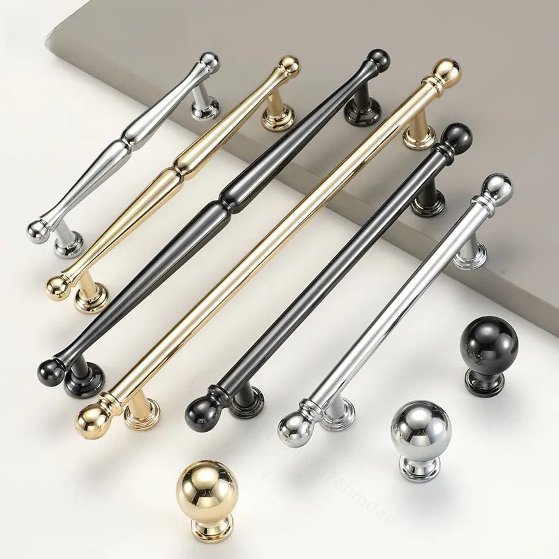 Cabinet Handle Pull - French Chrome Plated Zinc Alloy Cabinet