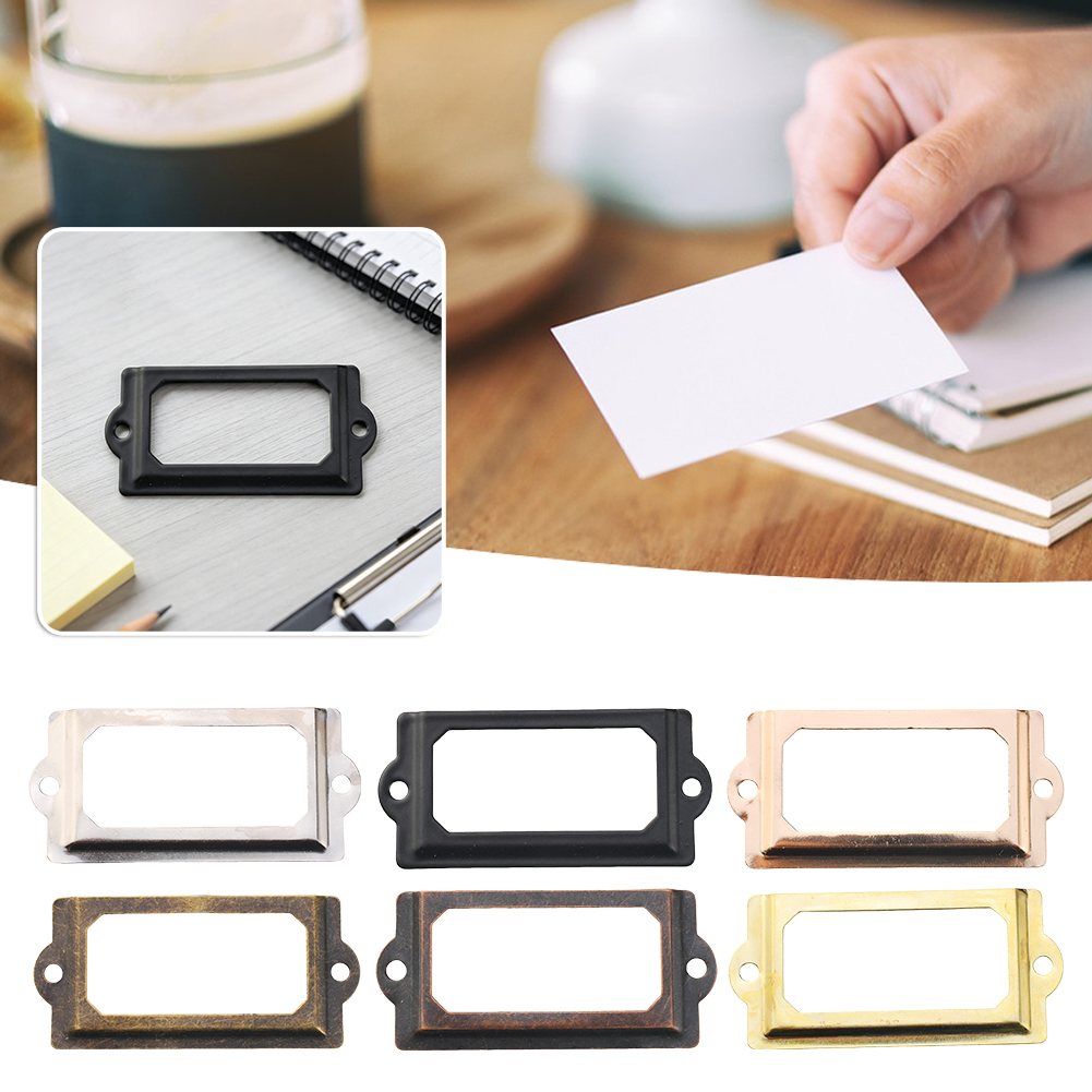 Cabinet Handle Pull - 10pcs 70x33mm Metal Iron Label Pull