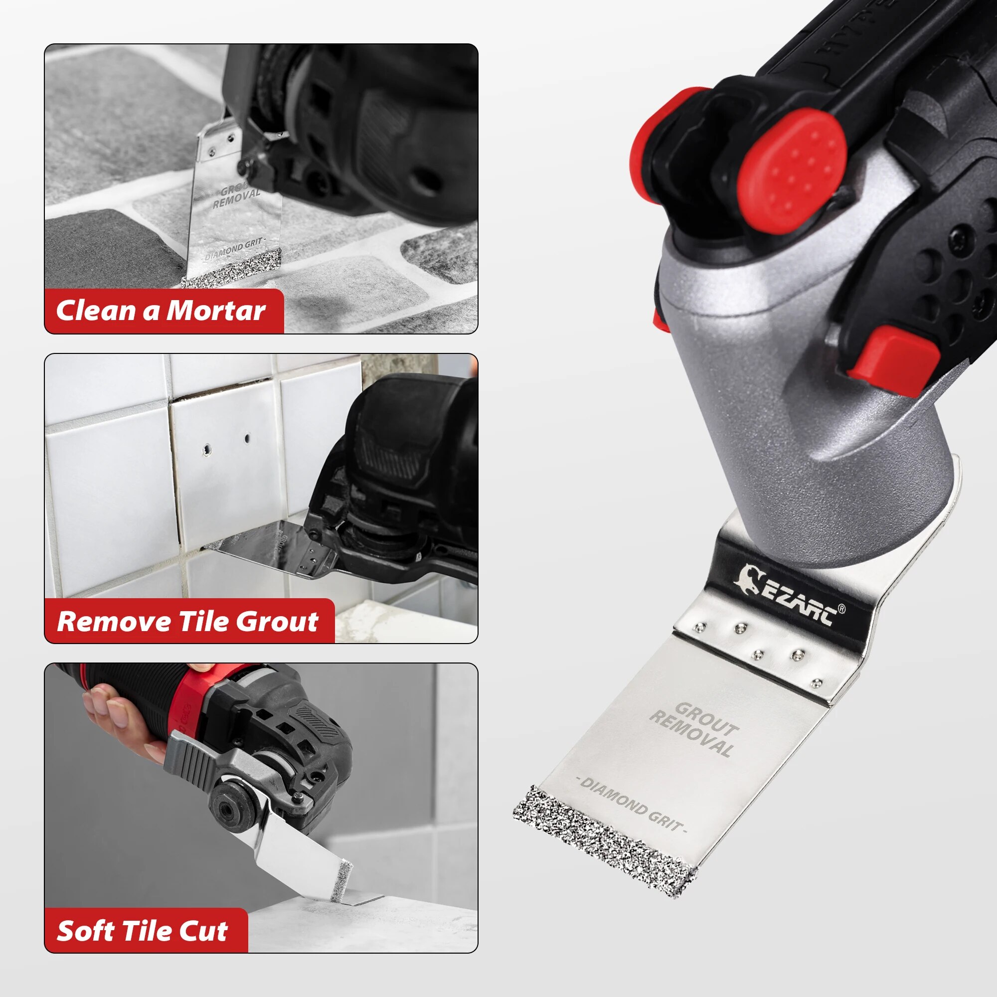 EZARC 3PCS Diamond Oscillating - Grout Saw Removal ulasan dan harga
