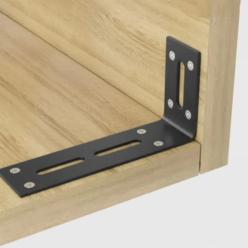 2pcs 90 degree black brackets, - Home Improvement Mall ulasan dan harga