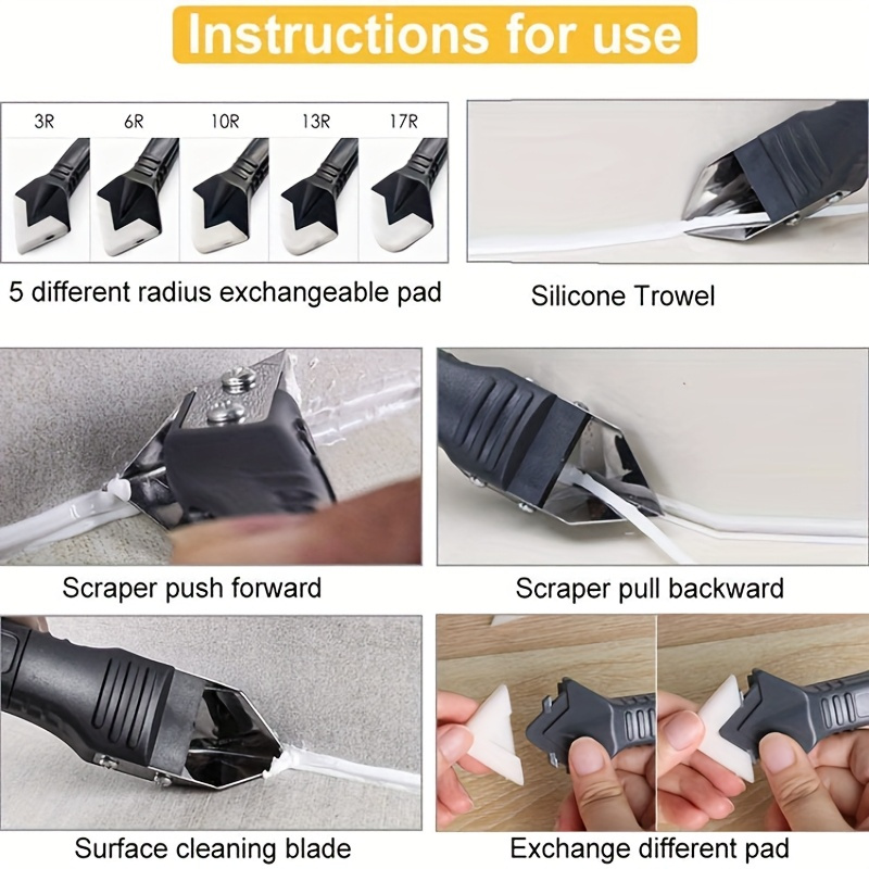3 In 1 Silicone Scraper Sealan - Grout Saw Removal ulasan dan harga