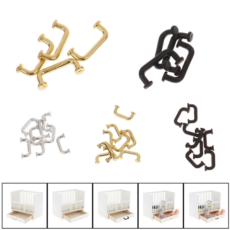 1:12 Miniature 4/8pcs Door Cab - Cabinet Handle Pull ulasan dan harga