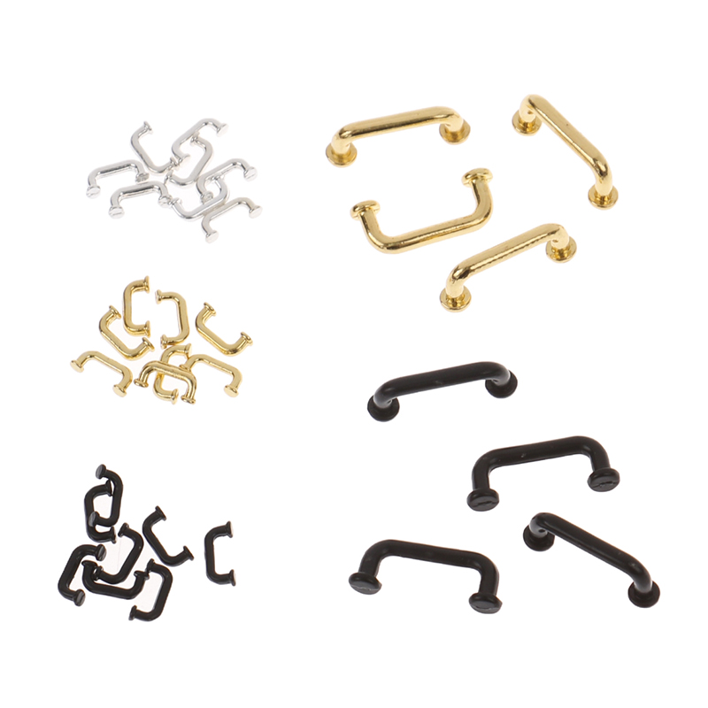 1:12 Miniature 4/8pcs Door Cab - Cabinet Handle Pull ulasan dan harga