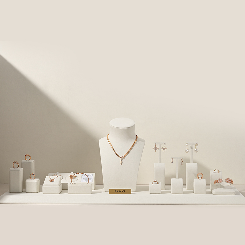 Oirlv Beige Jewelry Display St - Home Improvement Outlet Stores ulasan dan harga