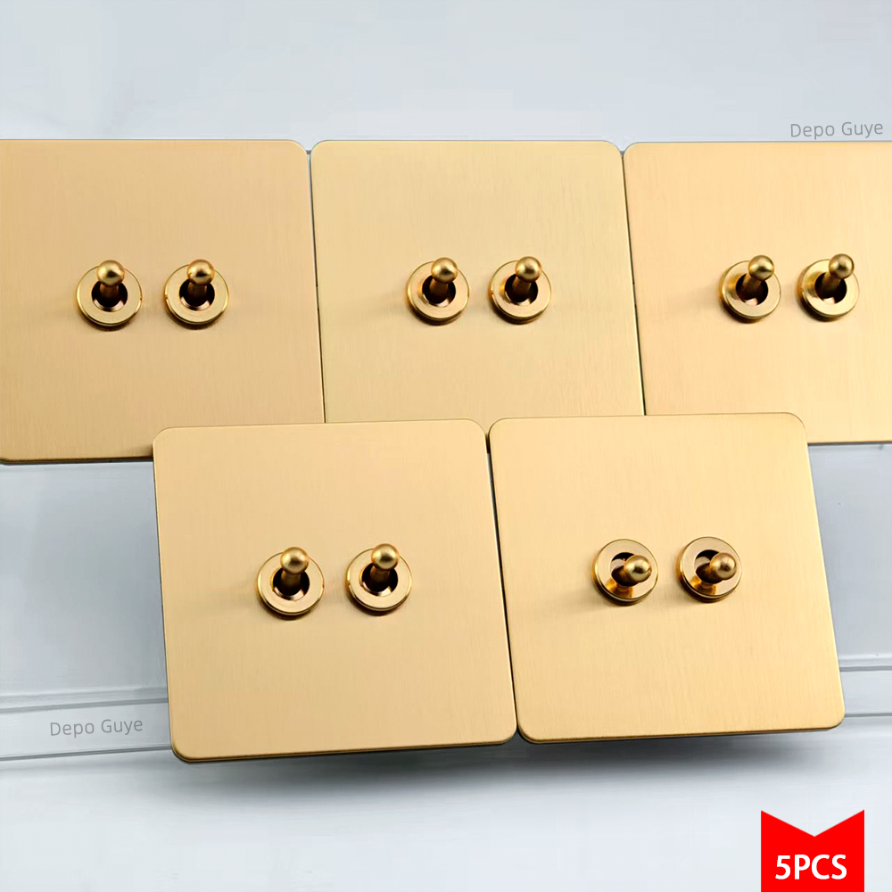 5/10 PCS Gold Wall Light Toggl - Home Improvement Guy ulasan dan harga