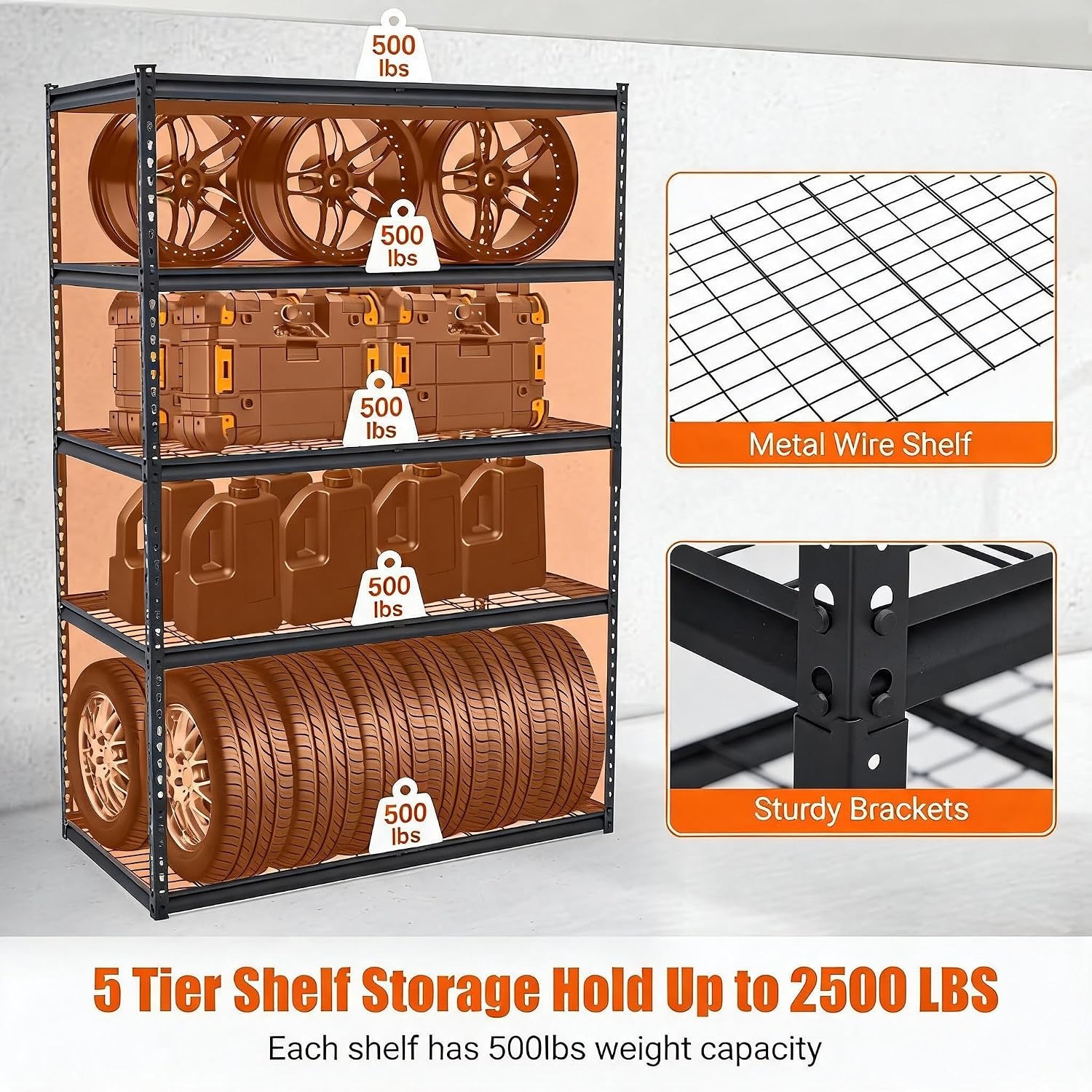 2500LBS 48“ Heavy Duty Storage - Home Improvement Outlet Stores ulasan dan harga